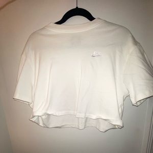 White Nike Crop